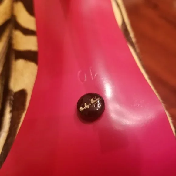 EUC | Women | Stiletto Ankle Booties | Zebra Animal Print | Calf Hair | Size: 10 - Picture 13 of 16